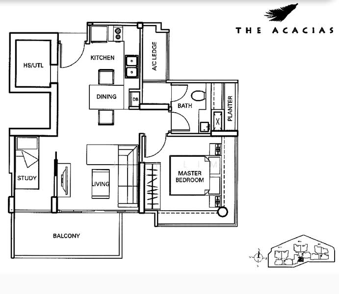 The Acacias, 23 Sommerville Road, 1 Bedroom, 635 sqft, Apartment For Sale, by Jeff Lim, 500105221 - PropertyGuru.com.sg