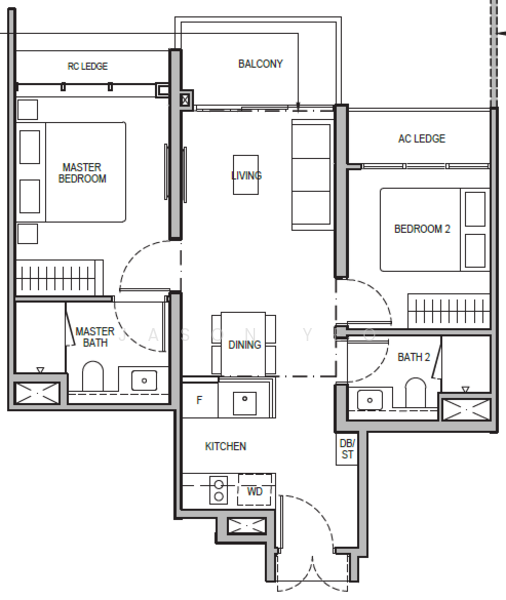 Tembusu Grand, 98 Jalan Tembusu, 2 Bedrooms, 667 sqft, Condominium For Rent, by Jason Yeo, 500105345 - PropertyGuru.com.sg