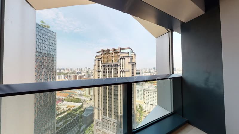 DUO Residences, 1 Fraser Street, 2 Bedrooms, 1,001 sqft, Apartment For Rent, by Joseph Khoo, 500105482 - Master Balcony - PropertyGuru.com.sg