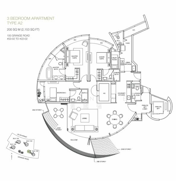 Cliveden at Grange, 100 Grange Road, 3 Bedrooms, 7,535 sqft, Condominium For Sale, by Adrian Wee 黄國强, 500105503 - PropertyGuru.com.sg