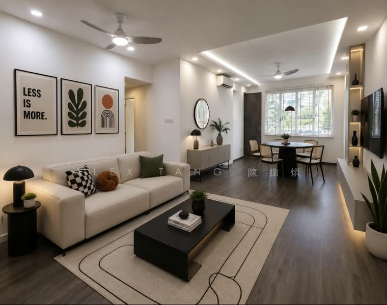 Seletar Springs Condominium, 110 Gerald Drive, 3 Bedrooms, 1,335 sqft, Condominium For Sale, by Alex Tang 陳拁燐, 500105587 - Living Room - PropertyGuru.com.sg