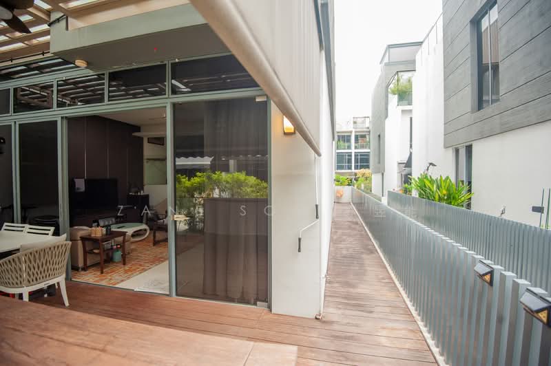 Belgravia Villas, 288 Ang Mo Kio Avenue 5, 5 Bedrooms, 3,702 sqft, Cluster House For Sale, by Zane Soo 苏昱能, 500105592 - Lvl 1 Patio - PropertyGuru.com.sg