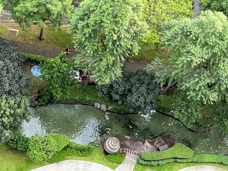 Austville Residences, 13 Sengkang East Avenue, 2 Bedrooms, 1,109 sqft, Executive Condominium For Sale, by Elle Cheong, 500105676 - Overlooking Koi Pond from Balcony - PropertyGuru.com.sg