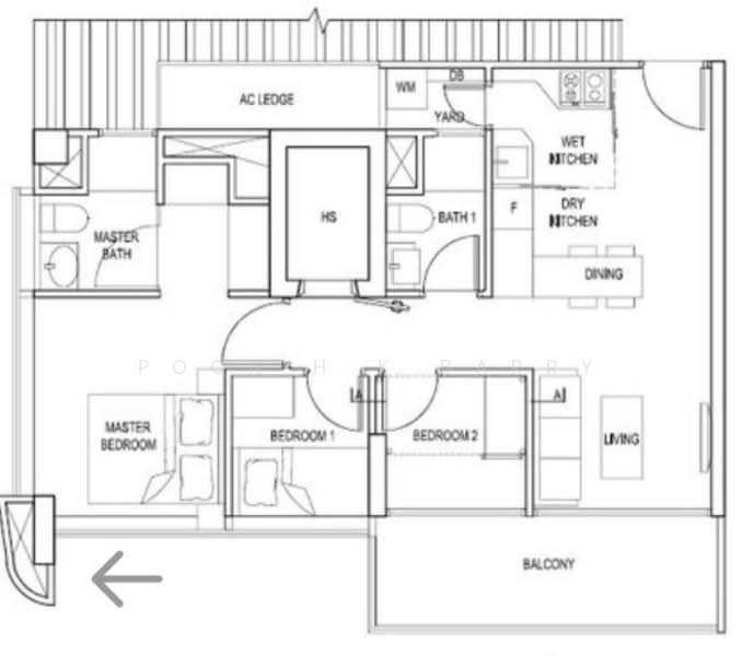 Spottiswoode Suites, 16 Spottiswoode Park Road, 3 Bedrooms, 786 sqft, Condominium For Sale, by Poon H K Barry, 500105815 - PropertyGuru.com.sg