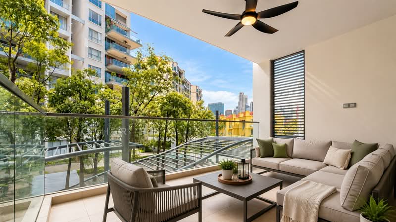The Pier at Robertson, 80 Mohamed Sultan Road, 2 Bedrooms, 1,055 sqft, Apartment For Sale, by Christina May, 500105846 - Balcony - PropertyGuru.com.sg