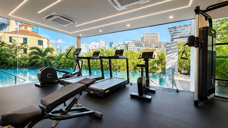 The Pier at Robertson, 80 Mohamed Sultan Road, 2 Bedrooms, 1,055 sqft, Apartment For Sale, by Christina May, 500105846 - Gym - PropertyGuru.com.sg