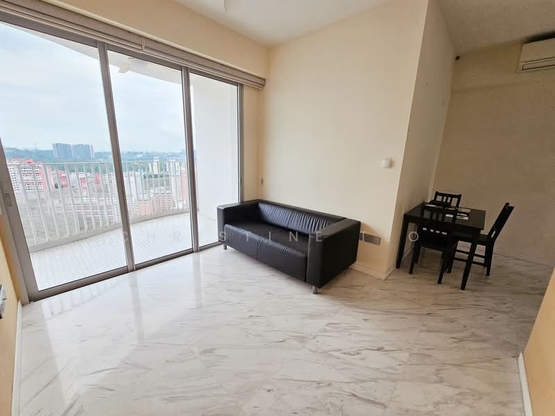 Queens Peak, 1 Dundee Road, 3 Bedrooms, 936 sqft, Condominium For Sale, by Christine Teo, 500105953 - Living Room - PropertyGuru.com.sg