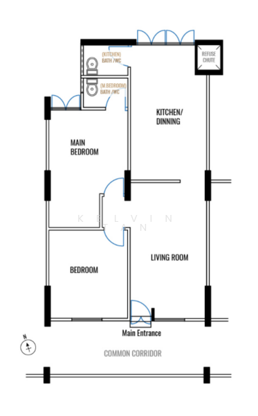 75 Telok Blangah Drive, 75 Telok Blangah Drive, 2 Bedrooms, 721 sqft, HDB Flat For Rent, by Kelvin Tan, 500106089 - PropertyGuru.com.sg