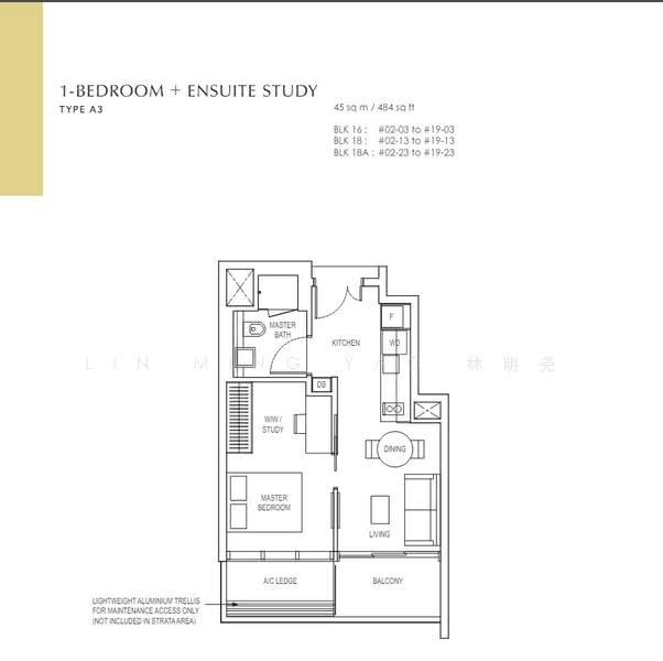 Amber Park, 14 Amber Gardens, 1 Bedroom, 484 sqft, Condominium For Sale, by Lin Ming Yao 林明尧, 500106477 - PropertyGuru.com.sg