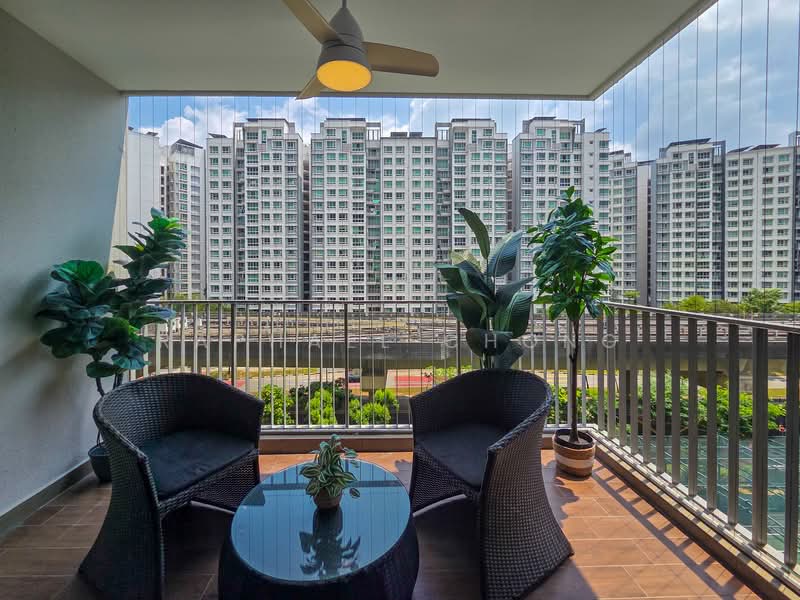 Twin Waterfalls, 108 Punggol Walk, 3 Bedrooms, 1,001 sqft, Executive Condominium For Sale, by Raphael Chong, 500106522 - Balcony - PropertyGuru.com.sg