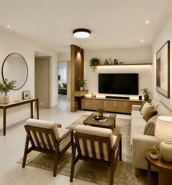 680 Woodlands Avenue 6, 680 Woodlands Avenue 6, 3 Bedrooms, 1,098 sqft, HDB Flat For Sale, by Nancy See, 500106626 - Living Room - PropertyGuru.com.sg