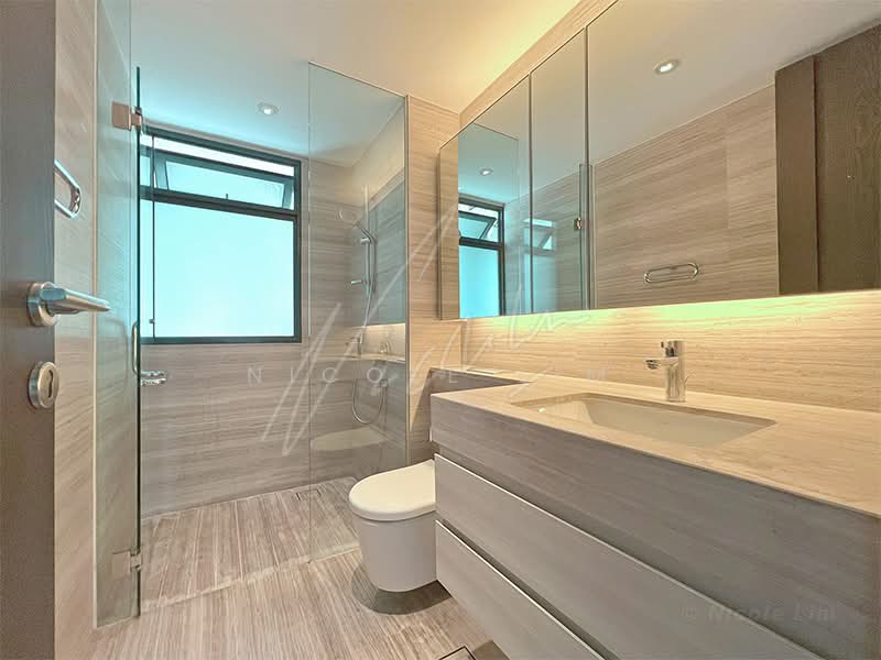 Nin Residence, 85 Pheng Geck Avenue, 3 Bedrooms, 1,238 sqft, Condominium For Rent, by Nicole Lim, 500106698 - Bathroom - PropertyGuru.com.sg