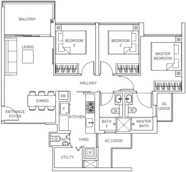 Rivercove Residences EC, 20 Anchorvale Ln, 3 Bedrooms, 958 sqft, Condominium For Sale, by Can Cheong, 500106727 - PropertyGuru.com.sg