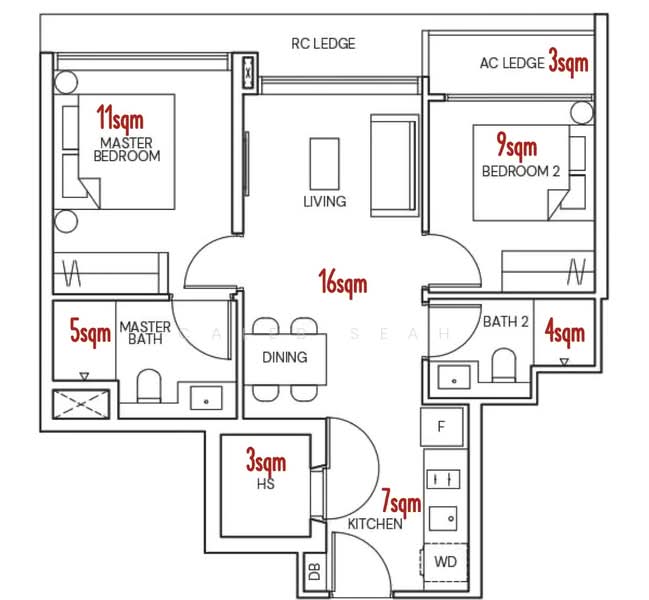 Terra Hill, 18 Yew Siang Road, 2 Bedrooms, 624 sqft, Condominium For Sale, by Caleb Seah, 500106810 - PropertyGuru.com.sg