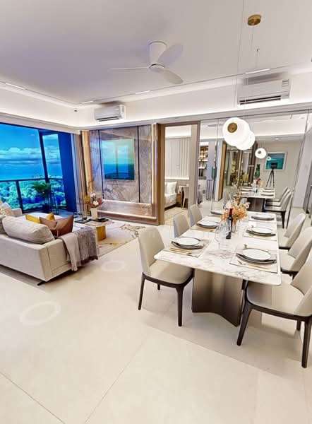Vela Bay, 1 Bayshore Walk, Bedok / Upper East Coast, 4 Bedrooms, 1,033 sqft, Condominium For Sale, by Jasmine Neo, 500106946 - Living Room - PropertyGuru.com.sg