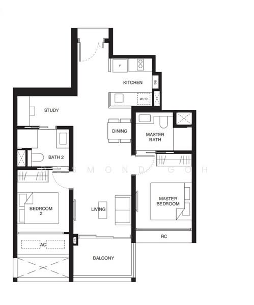Tengah Garden Residences, Tengah Garden Avenue, 2 Bedrooms, 753 sqft, Condominium For Sale, by Desmond Goh, 500107004 - PropertyGuru.com.sg