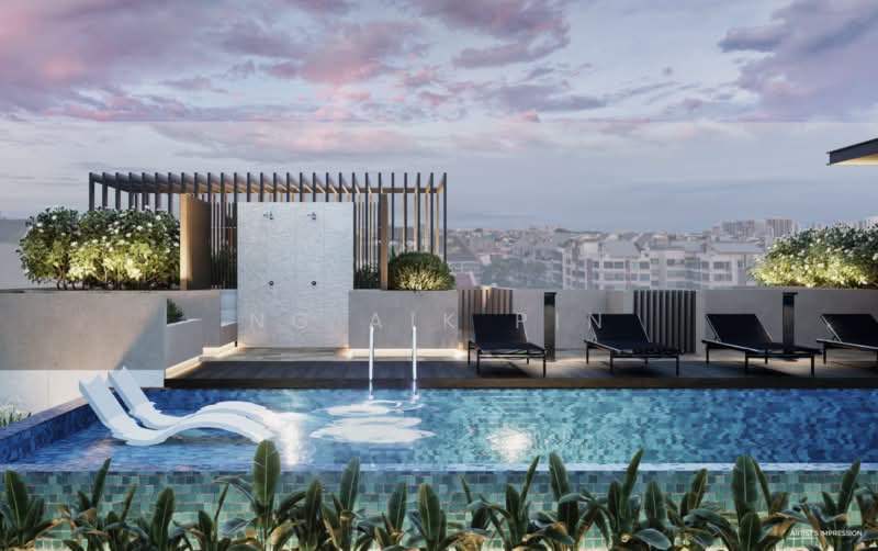 CHEAP! Brand New 999-Year 3-Bedroom near Upper Serangoon, , 3 Bedrooms, 1,012 sqft, Apartment For Sale, by Ng Aik Pin, 500107026 - Pool - PropertyGuru.com.sg