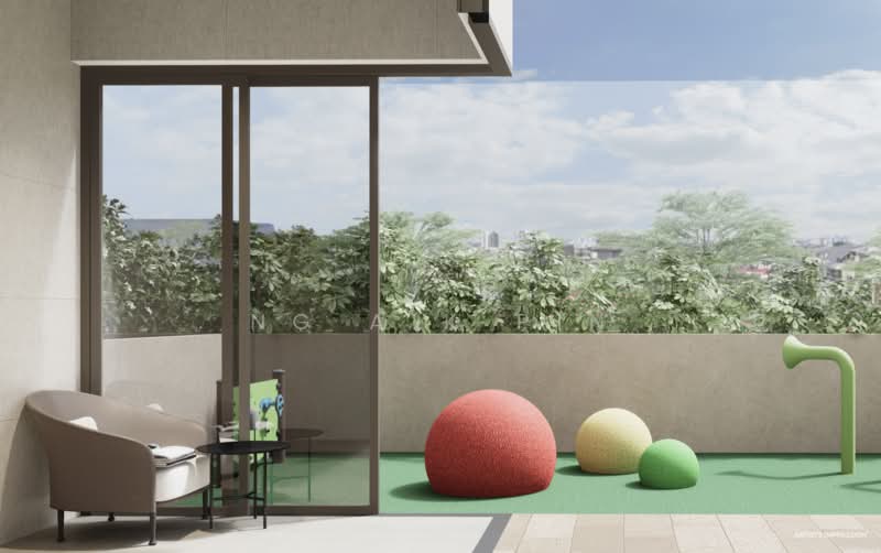 CHEAP! Brand New 999-Year 3-Bedroom near Upper Serangoon, , 3 Bedrooms, 1,012 sqft, Apartment For Sale, by Ng Aik Pin, 500107026 - Balcony - PropertyGuru.com.sg