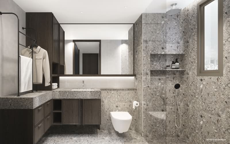 CHEAP! Brand New 999-Year 3-Bedroom near Upper Serangoon, , 3 Bedrooms, 1,012 sqft, Apartment For Sale, by Ng Aik Pin, 500107026 - Bathroom - PropertyGuru.com.sg