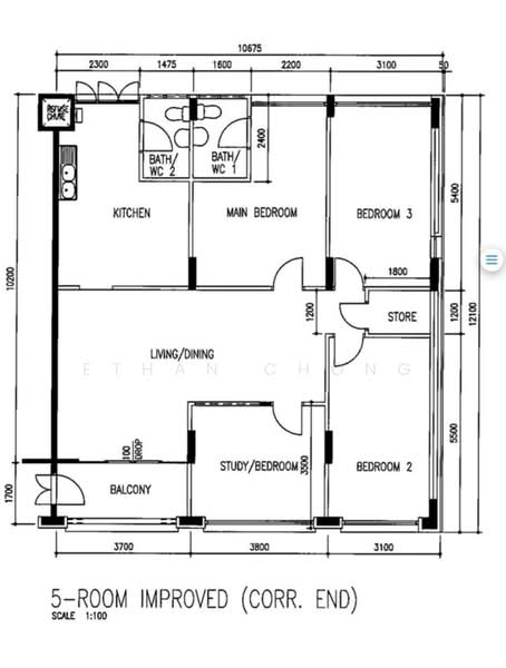 17 Toh Yi Drive, 17 Toh Yi Drive, 3 Bedrooms, 1,313 sqft, HDB Flat For Sale, by Ethan Chong, 500107032 - PropertyGuru.com.sg