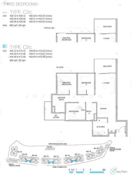 Kingsford Waterbay, 68 Upper Serangoon View, 3 Bedrooms, 883 sqft, Condominium For Rent, by Jovan Khoo, 500107160 - PropertyGuru.com.sg