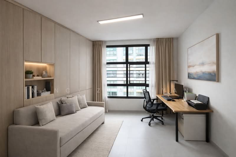 35 Eunos Crescent, 35 Eunos Crescent, 3 Bedrooms, 915 sqft, HDB Flat For Sale, by Nancy Zhang Yani, 500107190 - Transformation of Bedroom 1  - PropertyGuru.com.sg