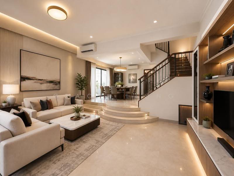 Tai Keng Gardens, Tai Keng Gardens, Hougang / Punggol / Sengkang, 6 Bedrooms, 5,000 sqft, Terraced House For Sale, by Grace LIONG 梁礜從, 500107236 - Living Room - PropertyGuru.com.sg