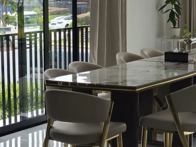 ⭐~10,000sqft of SPACE⭐Walk to Kembangan MRT✅Brand New, Multi Generation Living, MOVE IN | Lift | 5 Rooms | 5 Cars | NO West Sun, 6 Bedrooms, 9,435 sqft, Semi-Detached House For Sale, by Melvin Ng, 500107260 - Dining Room - PropertyGuru.com.sg