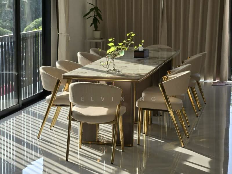 ⭐~10,000sqft of SPACE⭐Walk to Kembangan MRT✅Brand New, Multi Generation Living, MOVE IN | Lift | 5 Rooms | 5 Cars | NO West Sun, 6 Bedrooms, 9,435 sqft, Semi-Detached House For Sale, by Melvin Ng, 500107260 - Dining Room - PropertyGuru.com.sg