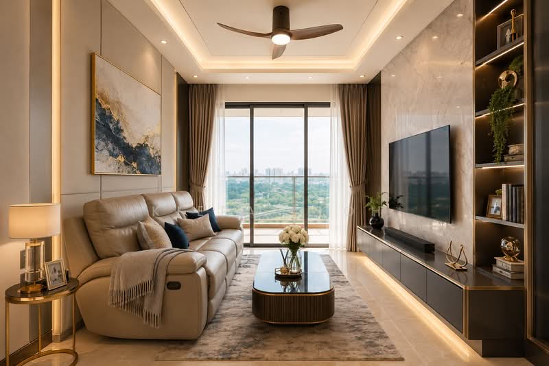 Normanton Park, 47 Normanton Park, 1 Bedroom, 527 sqft, Condominium For Sale, by Kieran Koh, 500107270 - Living Room - PropertyGuru.com.sg