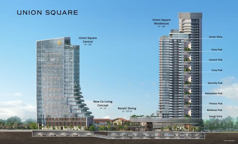 Union Square Residences, 28 Havelock Road,, 1 Bedroom, 506 sqft, Condominium For Sale, by Zack Chong, 500107276 - Exterior - PropertyGuru.com.sg