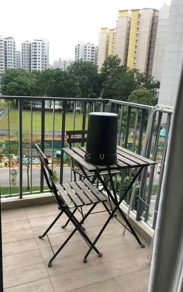 River Isles, 60 Edgedale Plains, 1 Bedroom, 441 sqft, Condominium For Sale, by Lee Su Yi, 500107349 - Balcony - PropertyGuru.com.sg