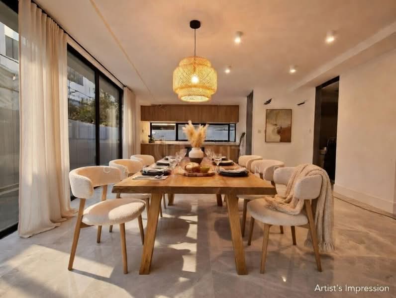 ❤️GIANT⚡️Band New Freehold Corner Terrace at Kovan Road w Pool & Jacuzzi, Kovan Road, 7 Bedrooms, 5,768 sqft, Corner Terrace For Sale, by Caryn Wong, 500107415 - Dining Room - PropertyGuru.com.sg