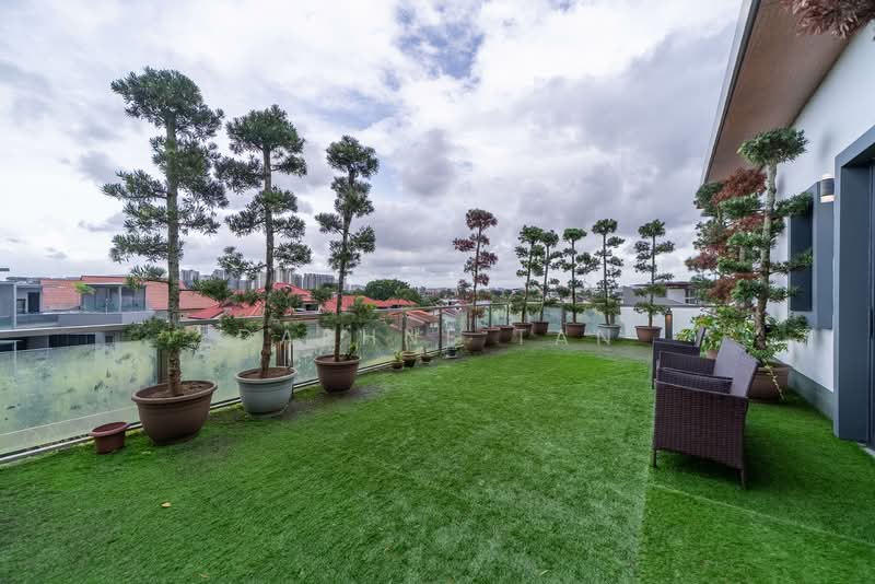⭐ $1 MIL UNDER VALUATION, Cheapest & Newest Freehold 3 Storey+Attic Bungalow, >5000 sqft Land D28, , 7 Bedrooms, 14,000 sqft, Detached House For Sale, by Daphne Tan, 500107439 - Roof Terrace - PropertyGuru.com.sg