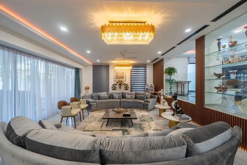 ⭐ $1 MIL UNDER VALUATION, Cheapest & Newest Freehold 3 Storey+Attic Bungalow, >5000 sqft Land D28, Seletar / Yio Chu Kang, 7 Bedrooms, 14,000 sqft, Detached House For Sale, by Daphne Tan, 500107439 - Living Room - PropertyGuru.com.sg