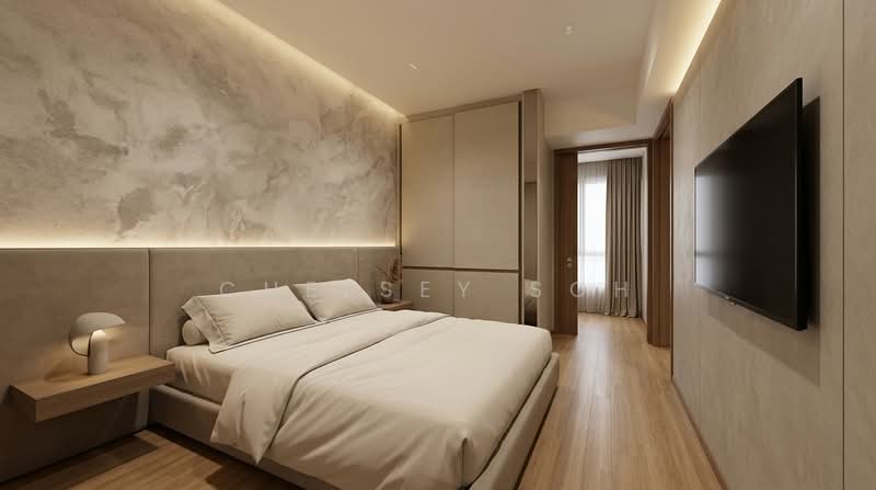 CHEAPEST BRAND NEW 2-BED 2-BATH, SHELTERED TO MRT IN YIO CHU KANG/ANG MO KIO REGION! 1KM TO CHIJ!, , 2 Bedrooms, 678 sqft, Condominium For Sale, by Chelsey Soh, 500107657 - Bedroom - PropertyGuru.com.sg