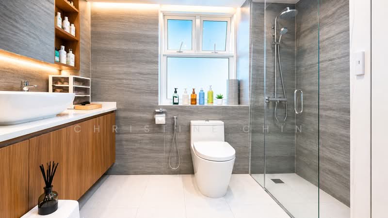 Rivervale Crest, 5 Rivervale Crescent, 3 Bedrooms, 1,141 sqft, Condominium For Sale, by Christine Chin, 500107667 - Bathroom - PropertyGuru.com.sg