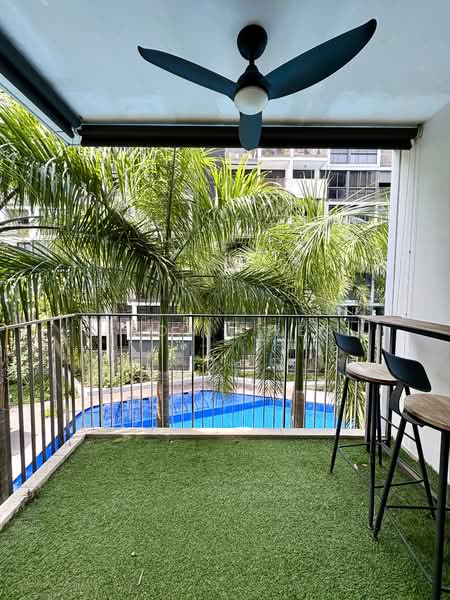 The Wisteria, 592 Yishun Ring Road, 3 Bedrooms, 969 sqft, Condominium For Sale, by Leon Chea, 500107679 - Balcony - PropertyGuru.com.sg