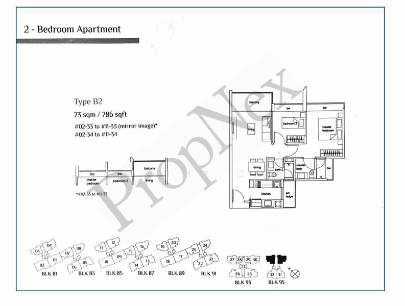 Hundred Trees, 95 West Coast Drive, 2 Bedrooms, 786 sqft, Condominium For Sale, by Timothy Chen, 500107734 - PropertyGuru.com.sg