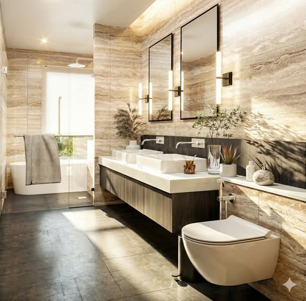 ❤️GIANT⚡️Brand New Rare Luxury Freehold Corner Terrace w Mezzanine, Attic & Lift, Cedar Avenue/ Kovan Road/ MacPherson Road, 6 Bedrooms, 4,617 sqft, Corner Terrace For Sale, by Caryn Wong, 500107747 - Bathroom - PropertyGuru.com.sg