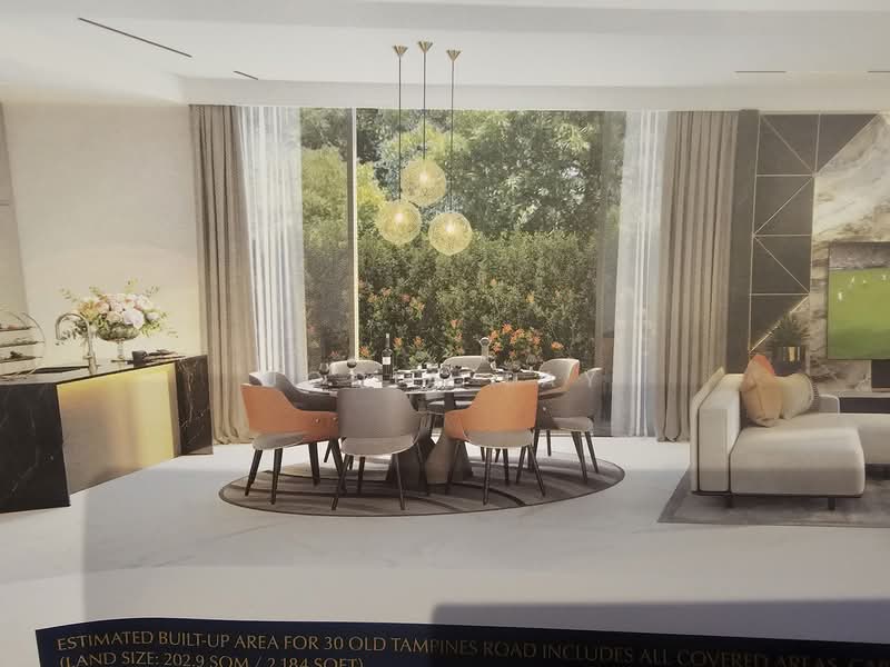 Villas @ Old Tampines Road, 30 Old Tampines Road, 6 Bedrooms, 4,133 sqft, Semi-Detached House For Sale, by Jodia Tay, 500107893 - Dining Room - PropertyGuru.com.sg