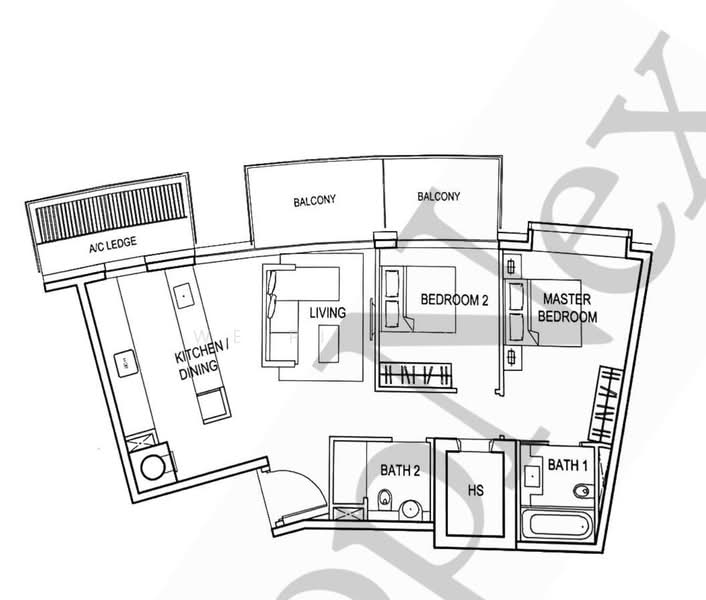Reflections at Keppel Bay, 1 Keppel Bay View, 2 Bedrooms, 1,066 sqft, Condominium For Sale, by WeiPin Oon, 500107909 - PropertyGuru.com.sg