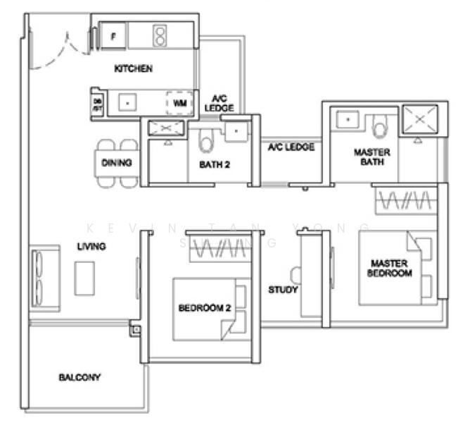 Stirling Residences, 25 Stirling Road, 3 Bedrooms, 764 sqft, Condominium For Rent, by Kevin Tan Yong Sheng, 500107913 - PropertyGuru.com.sg