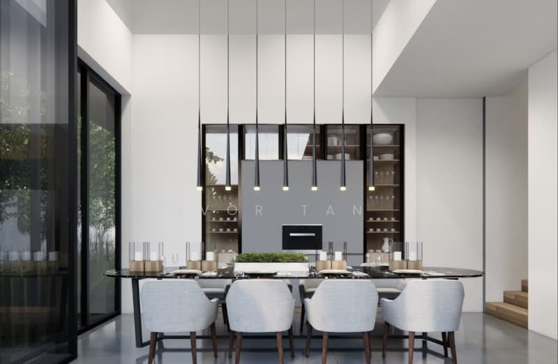 Aura, 18 Robin Close, 5 Bedrooms, 8,526 sqft, Semi-Detached House For Sale, by Ivor Tan, 500107930 - Dining Room - PropertyGuru.com.sg