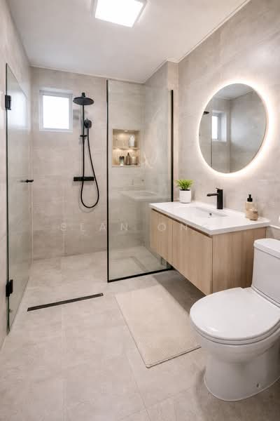 3D render Master Bathroom