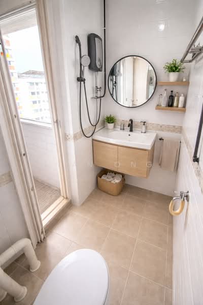 3D render common Bathroom