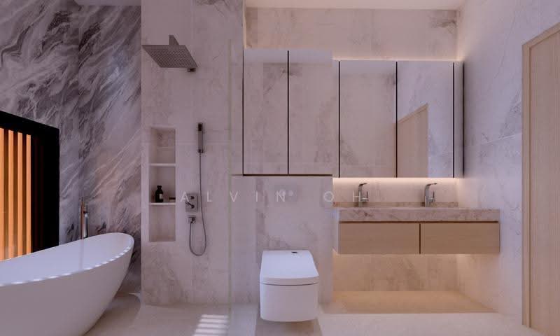 ⭐️⭐️LANDED7772@D20 Best Value Brand New Terrace !, Thomson , Sembawang Hill Estate, Ang Mo Kio / Bishan / Thomson, 4 Bedrooms, 4,680 sqft, Terraced House For Sale, by Alvin Oh, 500108134 - Bathroom - PropertyGuru.com.sg