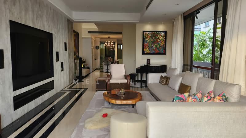 ⭐BRAND NEW but Pre-Loved, yet Better and Nicer✅Fully Equipped FREEHOLD Semi-D Home, Lift & Pool | 6 Rooms ensuite | 4 Cars | Automation, 7 Bedrooms, 5,500 sqft, Semi-Detached House For Sale, by Melvin Ng, 500108138 - Living Room - PropertyGuru.com.sg