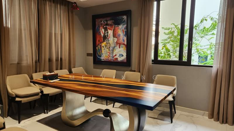 ⭐BRAND NEW but Pre-Loved, yet Better and Nicer✅Fully Equipped FREEHOLD Semi-D Home, Lift & Pool | 6 Rooms ensuite | 4 Cars | Automation, 7 Bedrooms, 5,500 sqft, Semi-Detached House For Sale, by Melvin Ng, 500108138 - Dining Room - PropertyGuru.com.sg