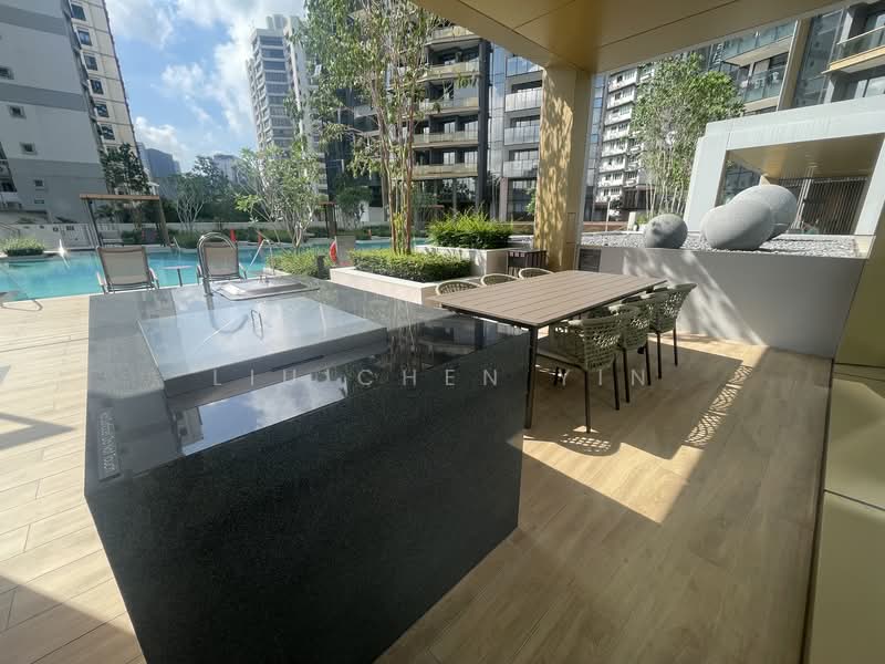 Perfect Ten, 323 Bukit Timah Road, 3 Bedrooms, 1,227 sqft, Condominium For Rent, by LIU Chen Yin, 500108156 - Poolside BBQ Paviliom - PropertyGuru.com.sg